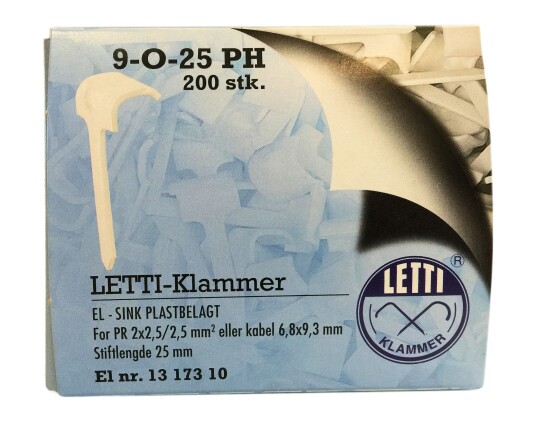 Letti Klammer 9-O-25PH - 200 stk
