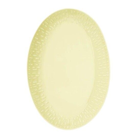 Aida  Life in colour  Confetti ovalt fat 36x25,5 cm lemon