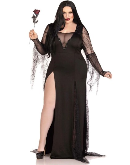 Sexy Spooky Morticia Kostume Plus Sexy Spooky Morticia Kostume Plus