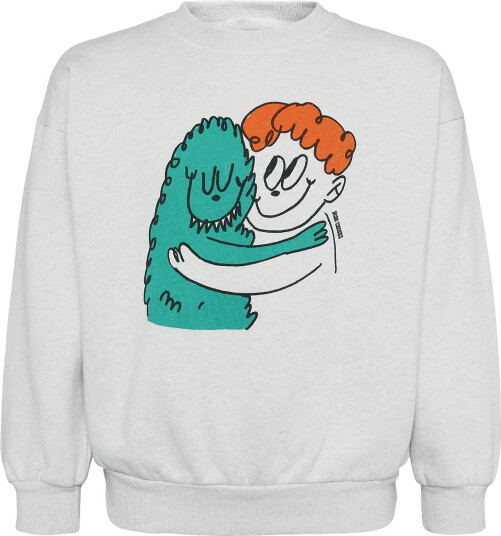 Bobo Choses Bobo Choses Hug Hairy Monster Sweatshirt Beige 122