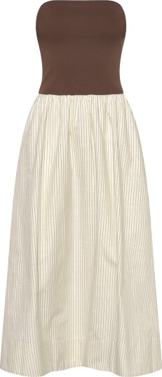 YAS Yasparga Bandeau Long Dress Pb Cream M YAS Yasparga Bandeau Long Dress Pb Cream M
