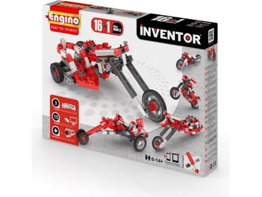 Engino Engin Inventor Constructor "Quads And Motorcycles" 16 Models