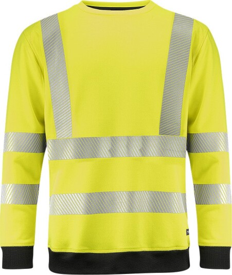 Texstar Skjorte Sw19 Hi-Vis Gul/Svart, Varsel L Texstar Skjorte Sw19 Hi-Vis Gul/Svart, Varsel L