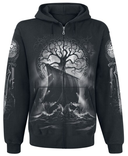 Toxic Angel Hettejakke - Naglfar - S til 5XL - Herrer - svart