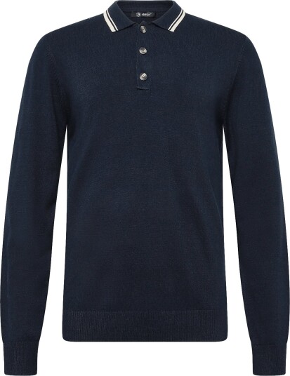 Abacus Mens Niblick Longsleeve Polo Navy XXL