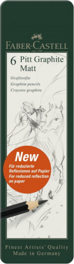 Faber-Castell Graphite Matt Blyant 6-sett
