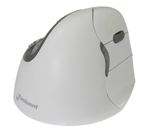 Evoluent VerticalMouse 4 Right - Ergonomisk mus - Optisk - 6 - Hvit