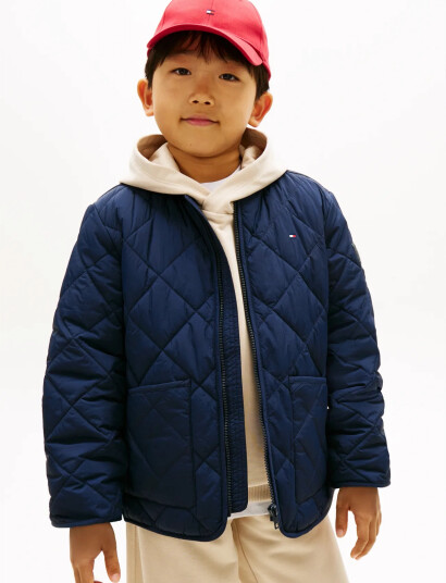 Tommy Hilfiger Quilted Light Weight Jacket Navy 122