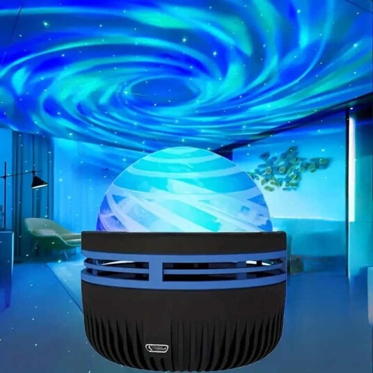Mini Roterende RGB Nebula LED Prosjektor Nattlampe