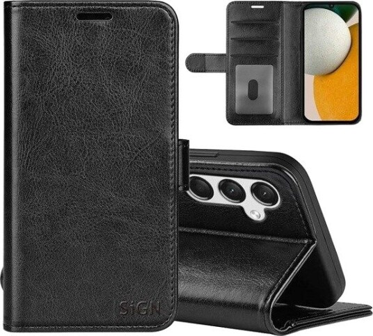 SiGN Wallet Cover for Samsung Galaxy A15 - Black