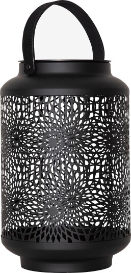 Star Trading Solcellelykt Mandala 30cm Svart Bordlamper utendørs