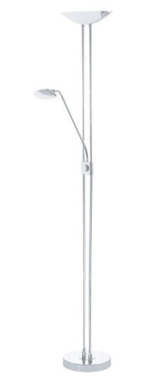 Eglo Baya Gulvlampe LED, Krom/hvit Eglo Baya Gulvlampe LED, Krom/hvit