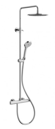 Macro Como takdusjsett i krom med trykkbalansert termostat cc 150 mm
