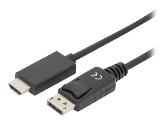 ASSMANN DisplayPort til HDMI Adapterkabel 1 m med 4K Støtte og Trippel Beskyttelse
