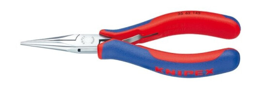 Knipex 35 62 145 Nesetang i Stål og Plast - 145 mm, Blå/Rød Håndverktøy