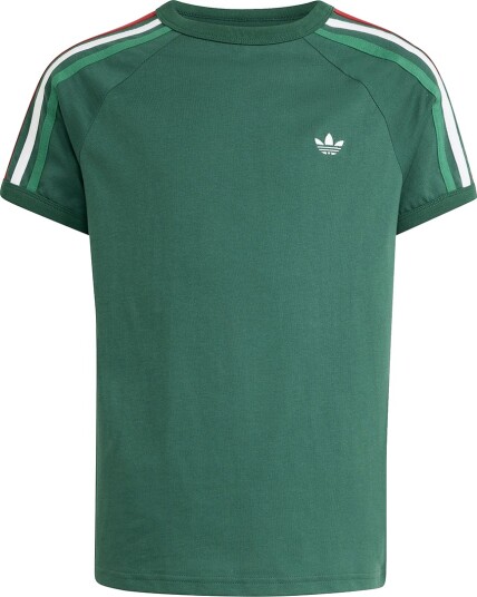 Adidas Originals T skjorte 3 Stripe Drkgrn/White Adidas Originals 8 år 128 T skjorte Grønn