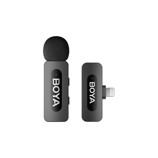 Boya By-V1 V2.0 Trådløs Mikrofon for Lightning-enheter 2,4 Ghz Boya By-V1 V2.0 Trådløs Mikrofon for Lightning-enheter 2,4 Ghz
