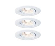 Paulmann 942.93, Innsunket spotlight, Ikke-utskiftbare pærer, 1 ampuller, LED, 2700 K, Hvit