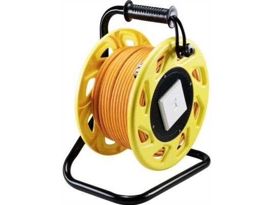 Renkforce Rj45 Netværk Kabeltromle Cat 7A S/Ftp 50.00 M Orange Rund