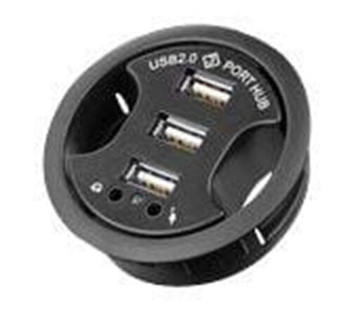 Pro 3 port USB 2.0 Hi Speed In-Desk HUB + audio (4040849938948)