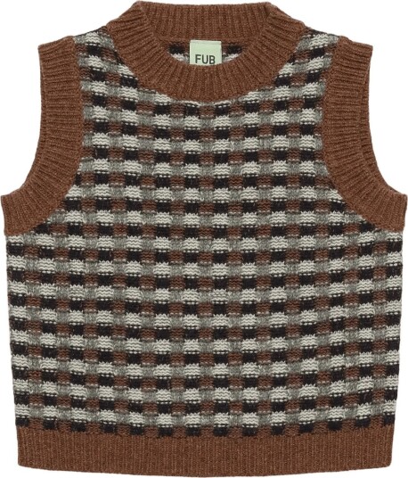 FUB Lambswool Vest Brown 130