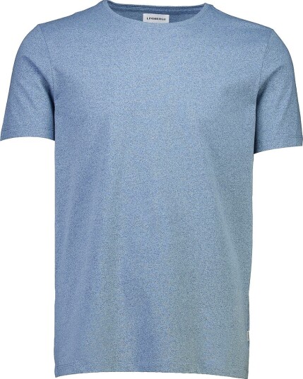 Lindbergh T shirt Mouliné O neck Tee S/S Blå