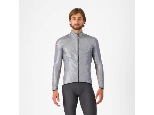 Castelli Aria Shell sykkeljakke silver gray herre