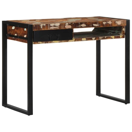 Skrivebord flerfarget 100x50x75 cm gjenvunnet heltre Skrivebord flerfarget 100x50x75 cm gjenvunnet heltre