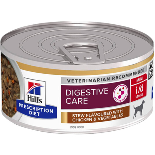 Hill's Prescription Diet i/d Stress Mini Stew med Kylling og Grønnsaker 156g Hill's Prescription Diet i/d Stress Mini Stew med Kylling og Grønnsaker 156g