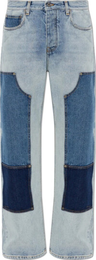 Off White Dame Jeans Blå W26,