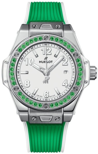 Hublot Dameklokke 485.SG.2210.RX.1222 Big Bang 33mm Hvit/Gummi Ø33 mm