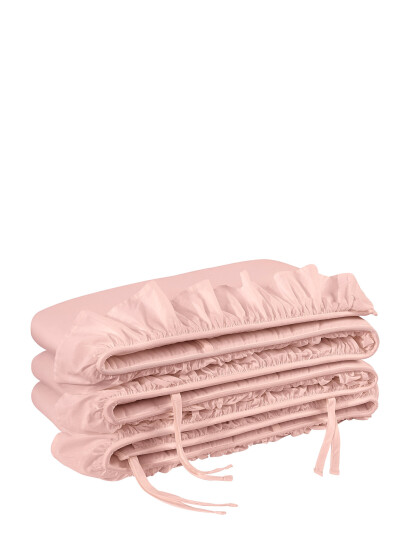 Borganäs of Sweden Crib Cover Ruffle 28X360 Cm Pink - Pink - 28X360CM Borganäs of Sweden Crib Cover Ruffle 28X360 Cm Pink - Pink - 28X360CM