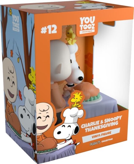 Youtooz Peanuts actionfigur Charlie & Snoopy Thanksgiving