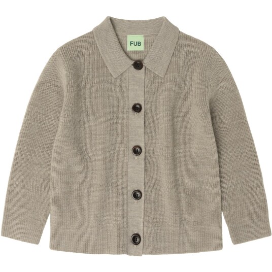 FUB Oat Melange Cardigan 100