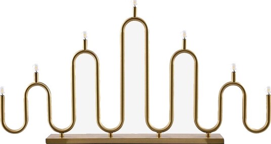 Globen Lighting   Lysestake Noel 7   Messing