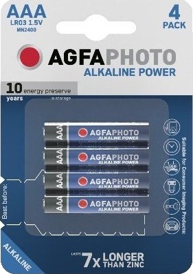 AAA 4-pak AgfaPhoto batteri - Alkaline, 1,5V