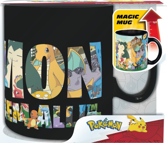 Pokémon Kopp - 460 ml, Skifter Farge Med Varme - Gotta Catch 'Em All