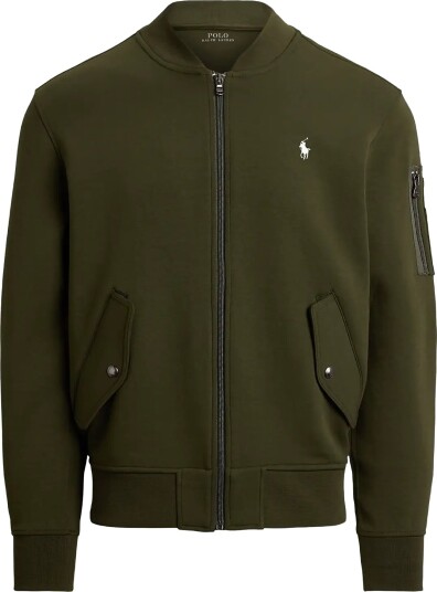Polo Ralph Lauren Double Knit Flight Jacket Khaki green XS