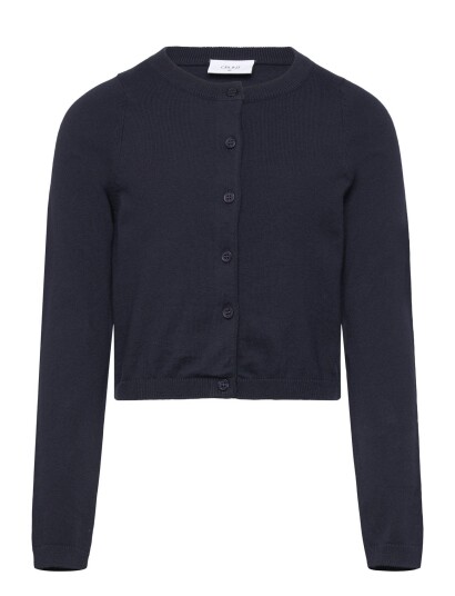 Grunt Grlina Ls Knit Cardigan   Navy   M/12Y