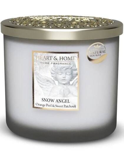 Snow Angel Stort Ovalt Duftlys i Glass med 2 Veker
