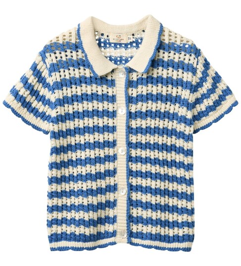 Copenhagen Colors Cardigan Heklet Ocean Blue/Cream Copenhagen Colors 5 år 110 Cardigan Blå Hvit Copenhagen Colors Cardigan Heklet Ocean Blue/Cream Copenhagen Colors 5 år 110 Cardigan Blå Hvit