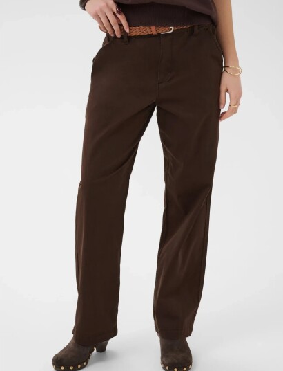 Cream Crlorraine Belt Pant   Brown   34