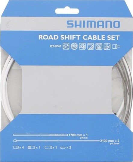 Shimano girkabelsett Optislick hvit