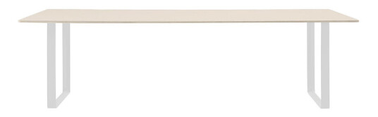 Muuto 70/70 spisebord 255 x 108 cm Sand laminate-Plywood-White