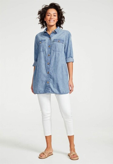 Cellbes Lang denimskjorte Cork 54/56 Cellbes Lang denimskjorte Cork 54/56