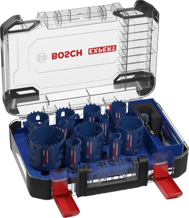 Bosch Expert Tough Material - Hullsagsett - For Plast, Murstein, Soft Tile, Stainless Steel Sheets, Wood With Metal, Multimaterial - 14 Deler