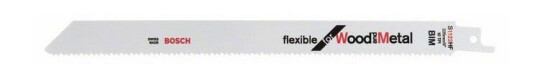Bosch S 1122 HF Bajonettsagblad for Tre og Metall - 225mm, 5 Deler
