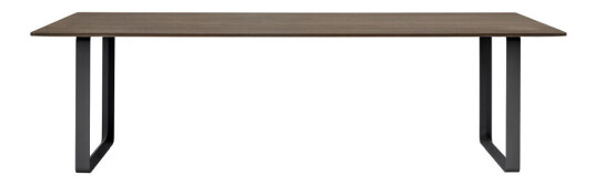Muuto 70/70 spisebord 255 x 108 cm Solid smoked oak-Black