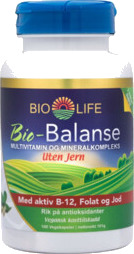 Bio Life Bio Balanse Uten Jern Bio Life Bio Balanse Uten Jern