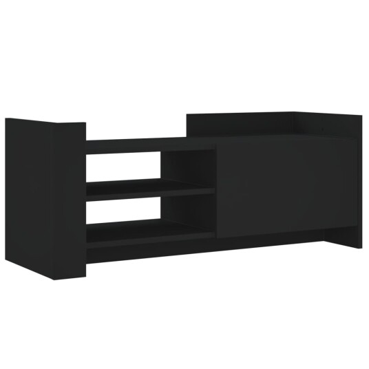 TV-benk svart 100x35x40 cm konstruert tre 848375 TV-benk svart 100x35x40 cm konstruert tre 848375